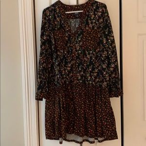 Long sleeve floral dress